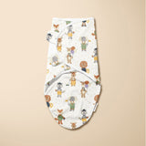 Dreamsack Easy Wrap Swaddle, Jungle Party, Size (0-3 months)