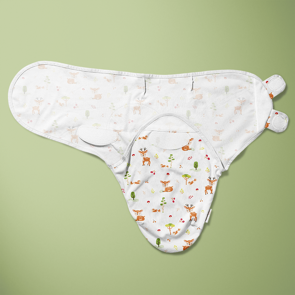 Dreamsack Easy Wrap Swaddle, Woodland Animal, (0-3 months)