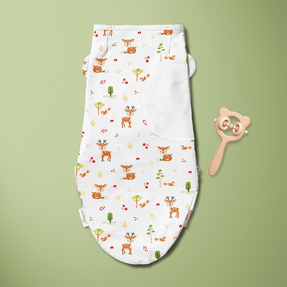 H&K Dreamsack Easy Wrap Swaddle, Magical Garden. Size (0-3 months) Pack of 2