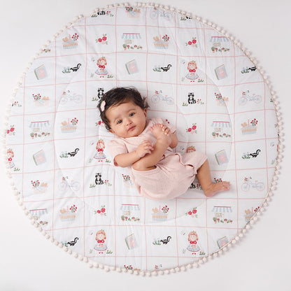 Baby Cotton Playmat, Scarlet ( Newborn - 24 Months)