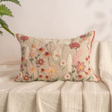 Embroidered Decorative Cushion Cover, Blush Blooms Wildflower - Cushion Covers | haus & kinder