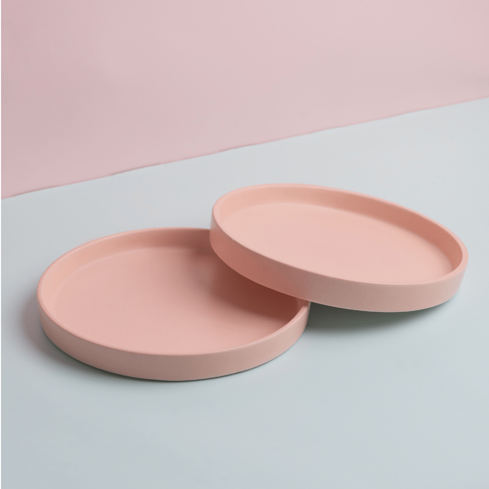 Pinkclay ceramic plate, pink