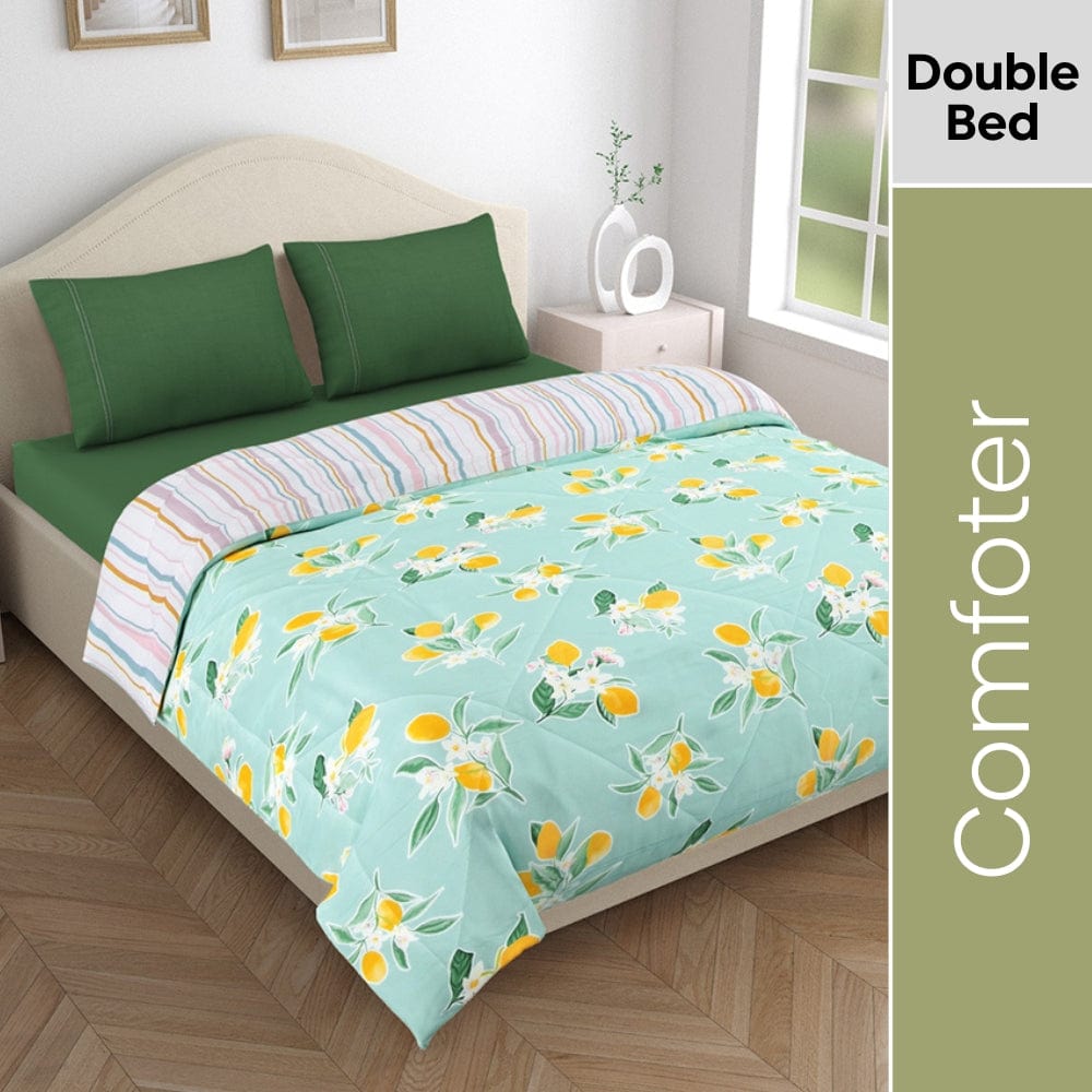 Microfibre Reversible Comforter, Citrus Breeze