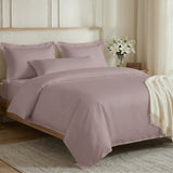 Tencel 300 TC King Flat Bedsheet- Lavender Fog