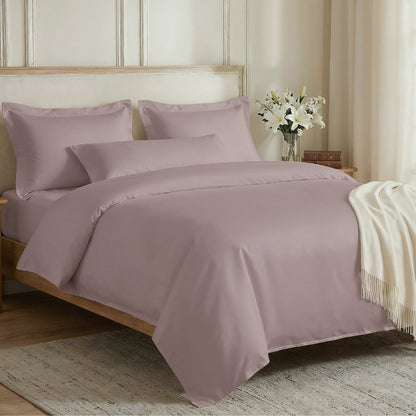 Tencel 300 TC King Flat Bedsheet- Lavender Fog