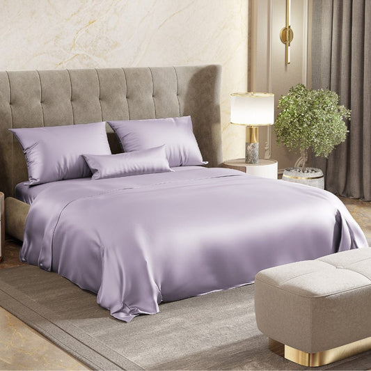 Satin Royale Serene Lilac 300TC Satin Double Bedsheet