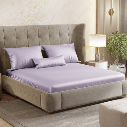 Satin Royale Serene Lilac 300TC Satin King Bedsheet