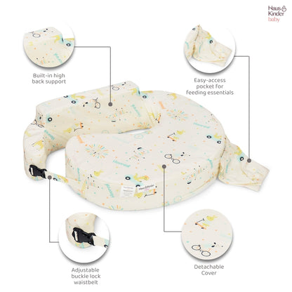 Animal Circus Feeding Pillow- Posture Support With Pocket