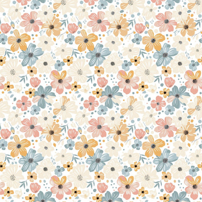 Hawaiian Petals 100% Cotton Single Bedsheet, 144 TC