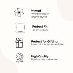 Bloom Reverie 100% Cotton Cushion Covers, Pack of 5 - Cushion Covers | haus & kinder