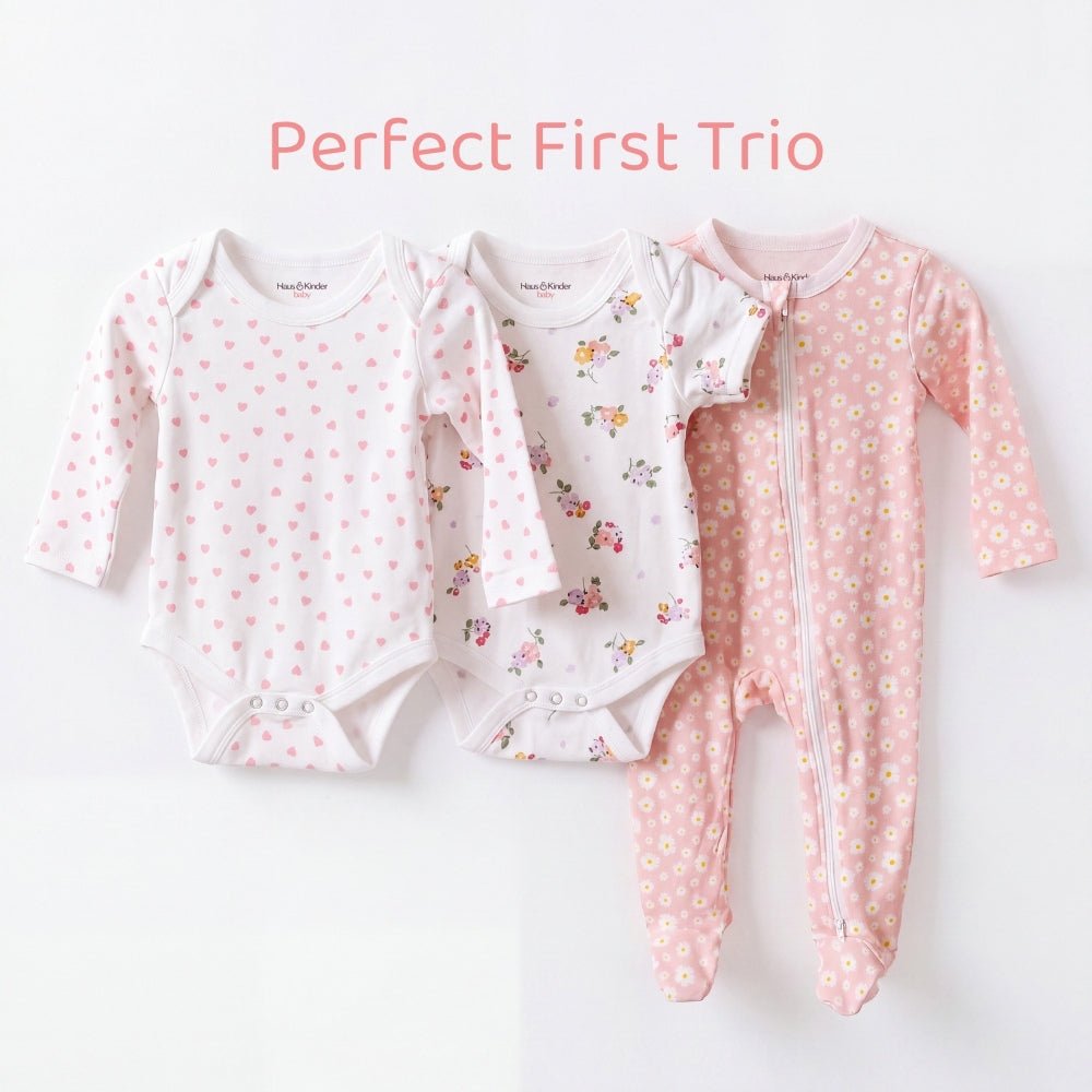 First Bloom 3-Piece Everyday Essentials Set - Baby Essentials | haus & kinder