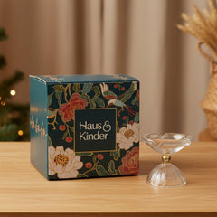 Lumi Glass Diya, Crystal - Diya | haus & kinder