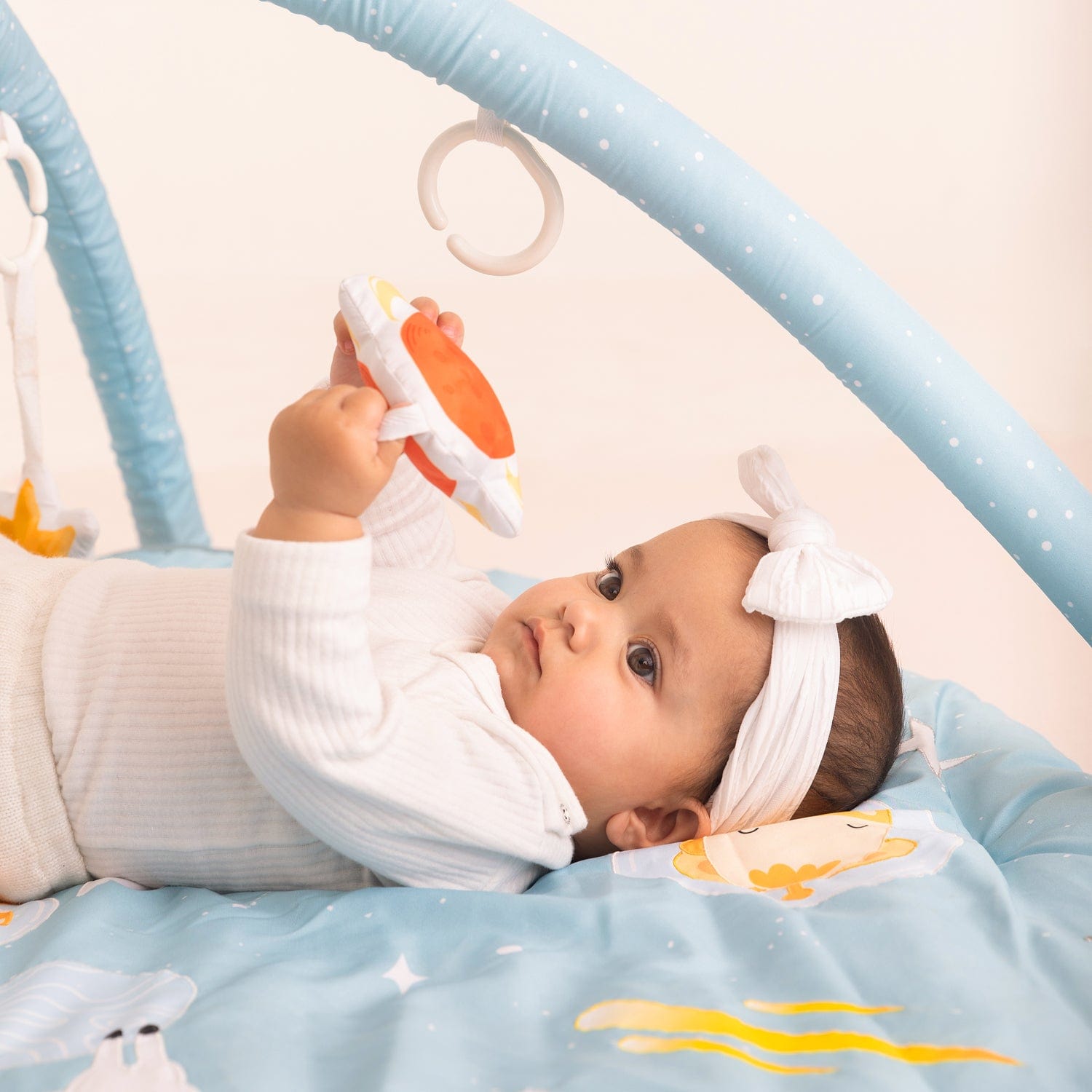 Jungle Party Baby Activity Gym with set of 4 rattles