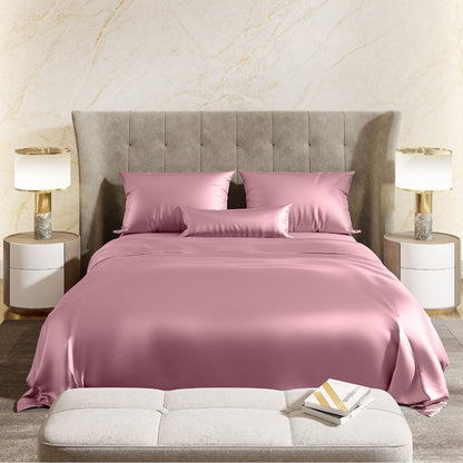 Satin Royale Muted Rose 300TC Satin Double Bedsheet