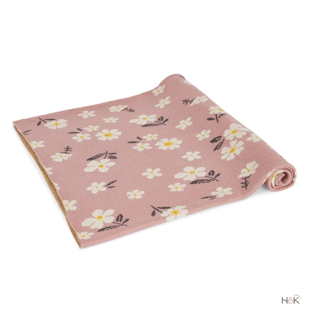 Petel Pink Cotton Knitted All Season AC Blanket