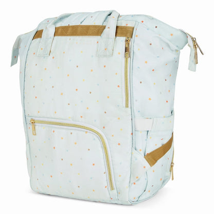 Chic Diaper Bag Backpack for New Parents (Capacity - 20L) , Bear on Wheels