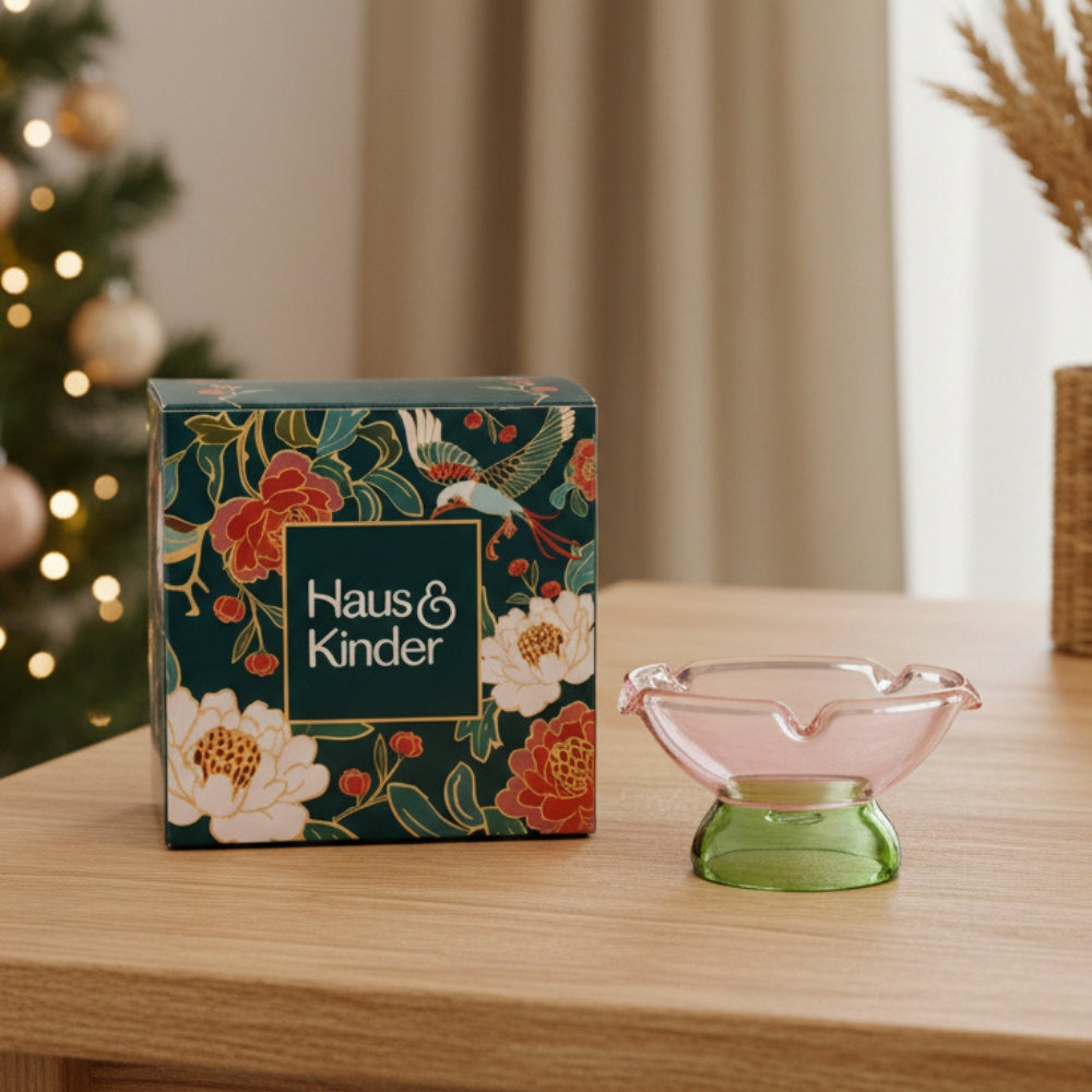 Grace Twin Glass Diya, Quards & Jazde