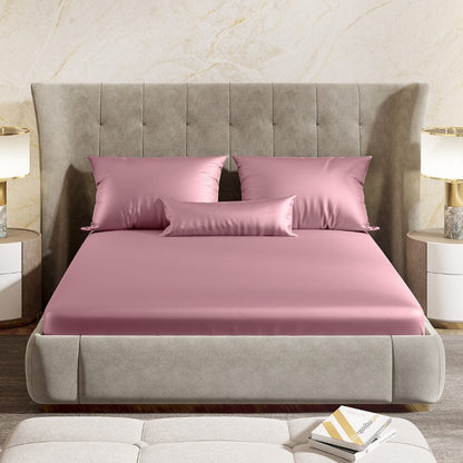 Satin Royale Muted Rose 300TC Satin King Bedsheet