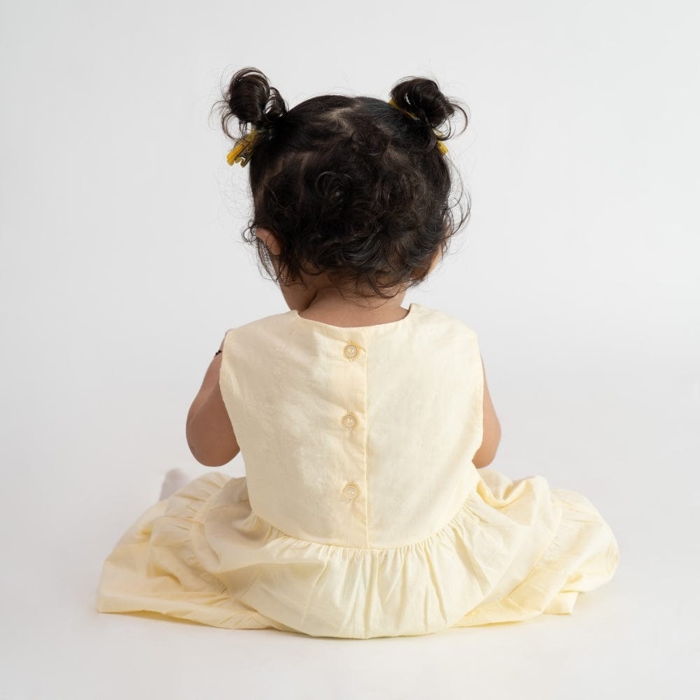 Baby Rose Frock- Yellow