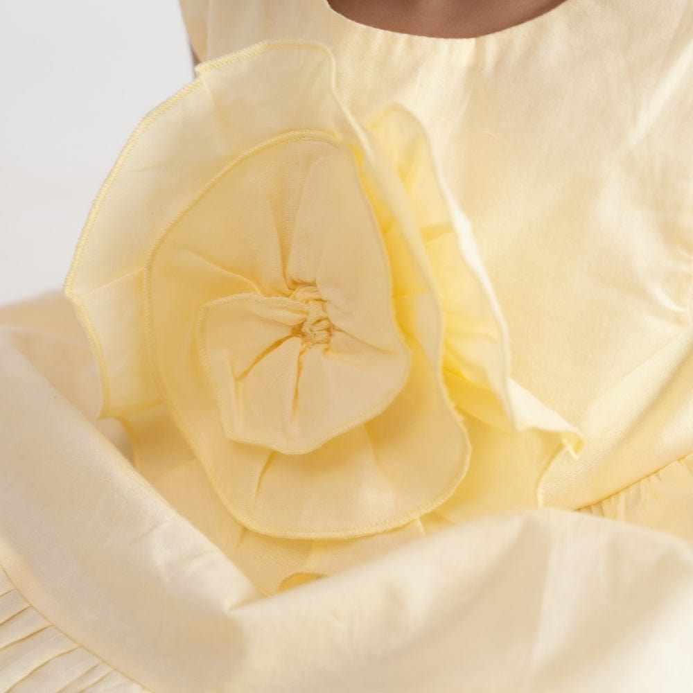Baby Rose Frock- Yellow