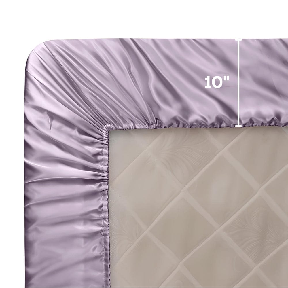 Satin Royale Serene Lilac 300TC Satin Double Bedsheet