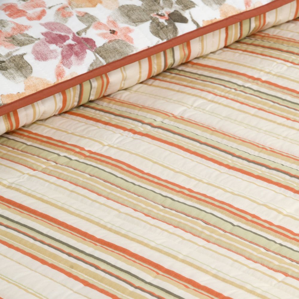 Digital Printed Ultra Soft Peach Finish Reversible Comforter, Shibui Bloom