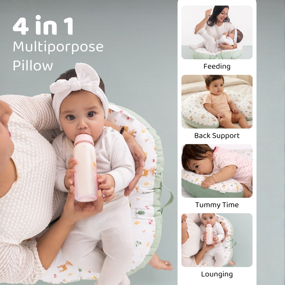 Whimsical Woodland 100% Cotton Multipurpose Feeding/Nursing pillow