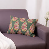 Embroidered Decorative Cushion Cover, Imperial Garland