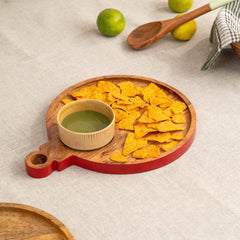Color me Red Chip & Dip Platter - Chip and Dip board | haus & kinder