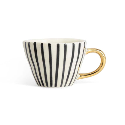 Lovestruck stripe ceramic cup, Set of 2