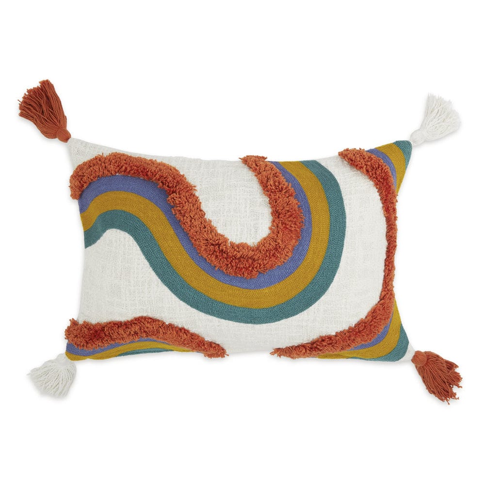 Embroidered Decorative Cushion Cover, Earthy 2