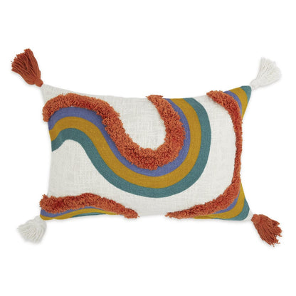 Embroidered Decorative Cushion Cover, Earthy 2