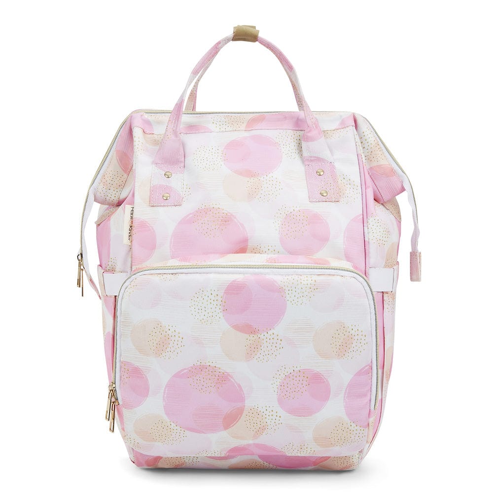 Chic Diaper Bag Backpack for New Parents (Capacity - 20L) , Dots