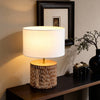 Woodland Halo Table Lamp- White Wash