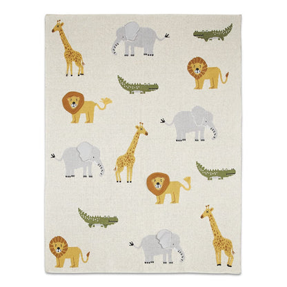 Jungle Party Cotton Knitted All Season AC Blanket