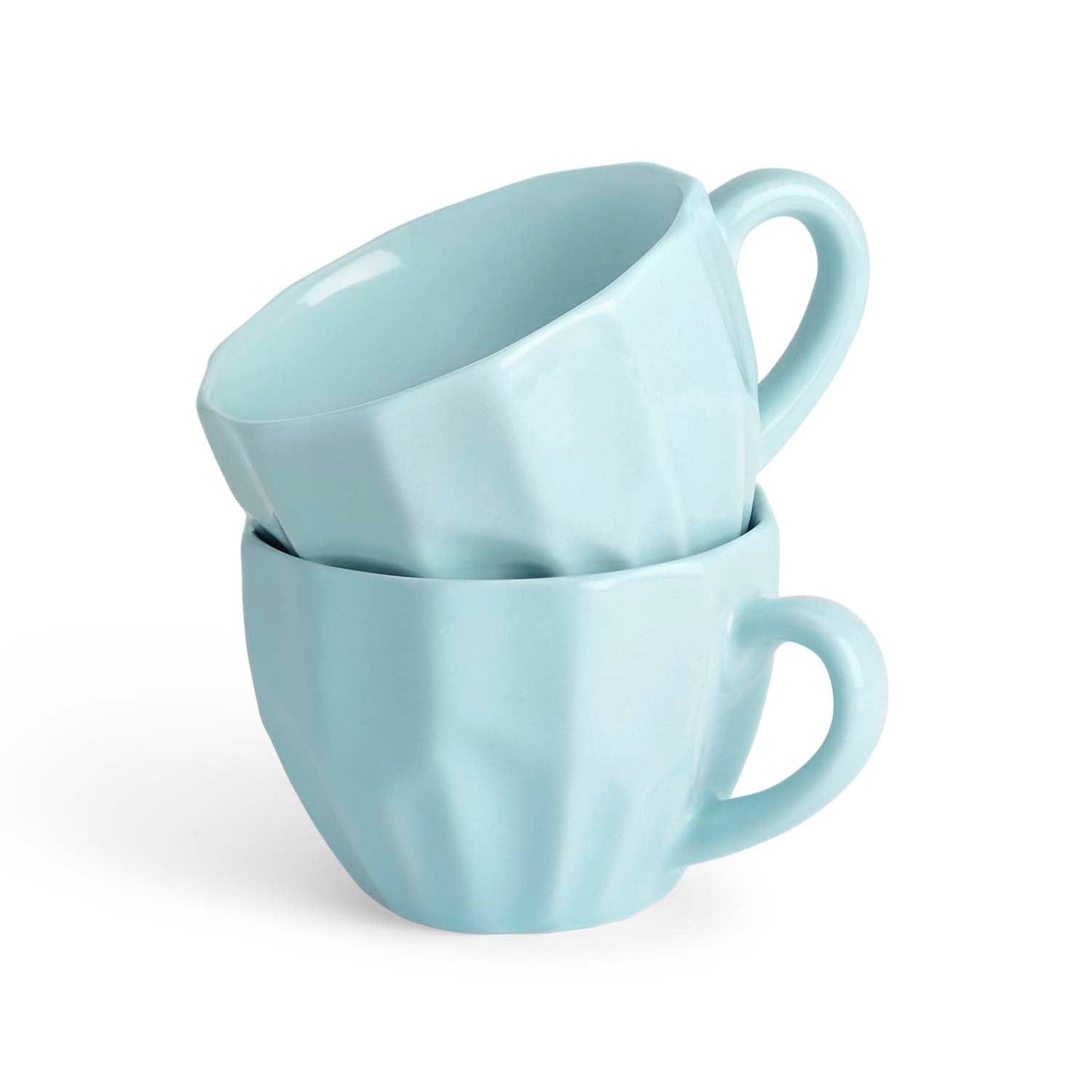 Bluewave ceramic cup, Set of 2