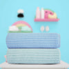 Kids Bath Towel - Blue & Green