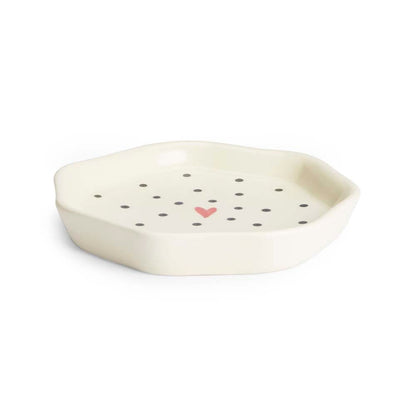 Lovestruck Ceramic plate, White