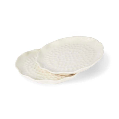 Moon Dancer Ceramic Side Plate, Ivory