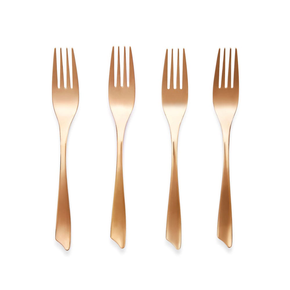 Classic Rose gold dinner fork, set of 4