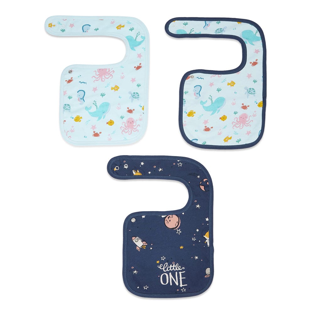 Galaxy Lagoon : Pack of 3 Bibs