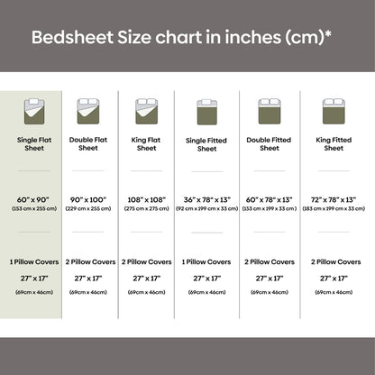 100% Cotton Single Flat 186 TC Bedsheet, Blushbloom, Multicolor