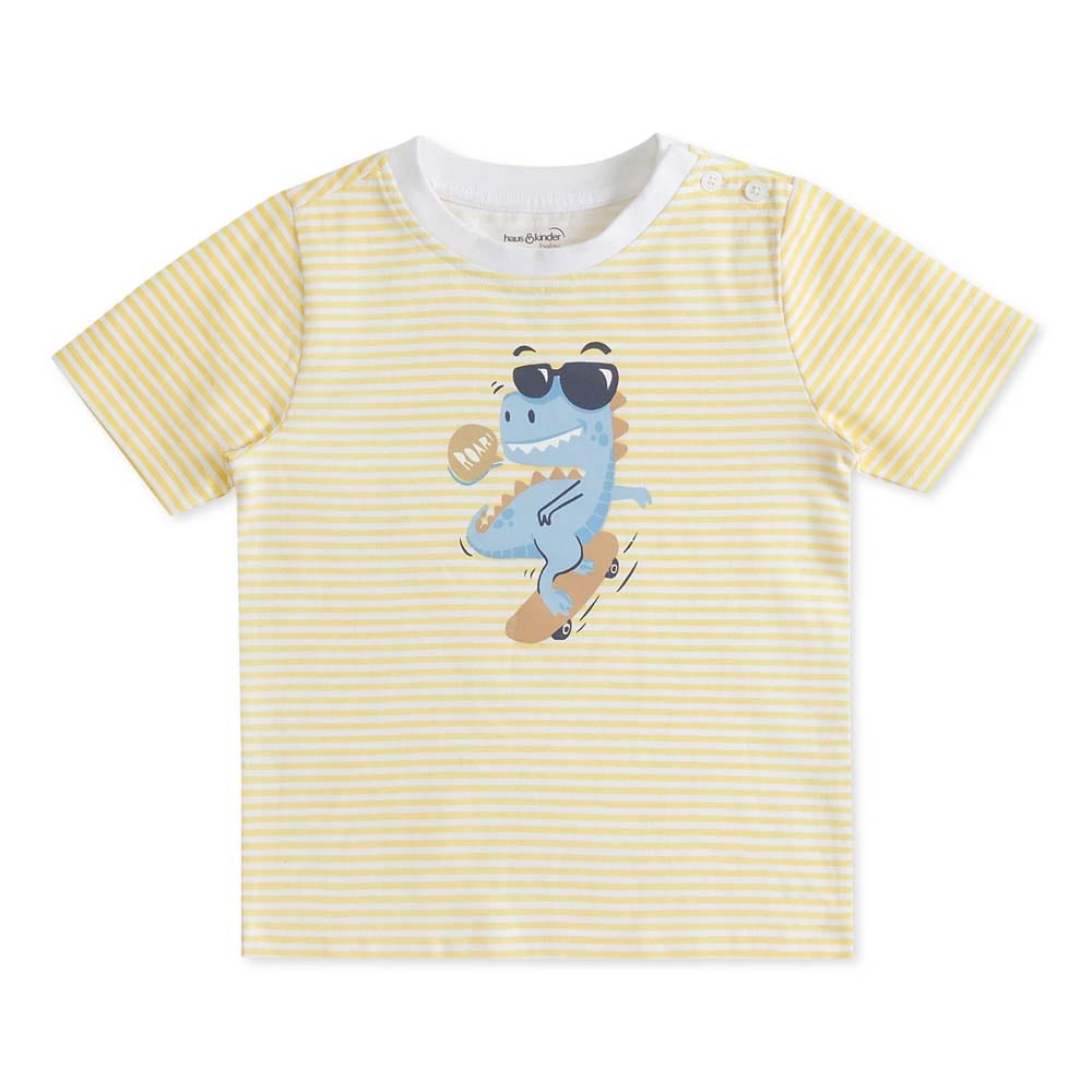 100% Cotton Half Sleeve Boy T-Shirt, Yellow