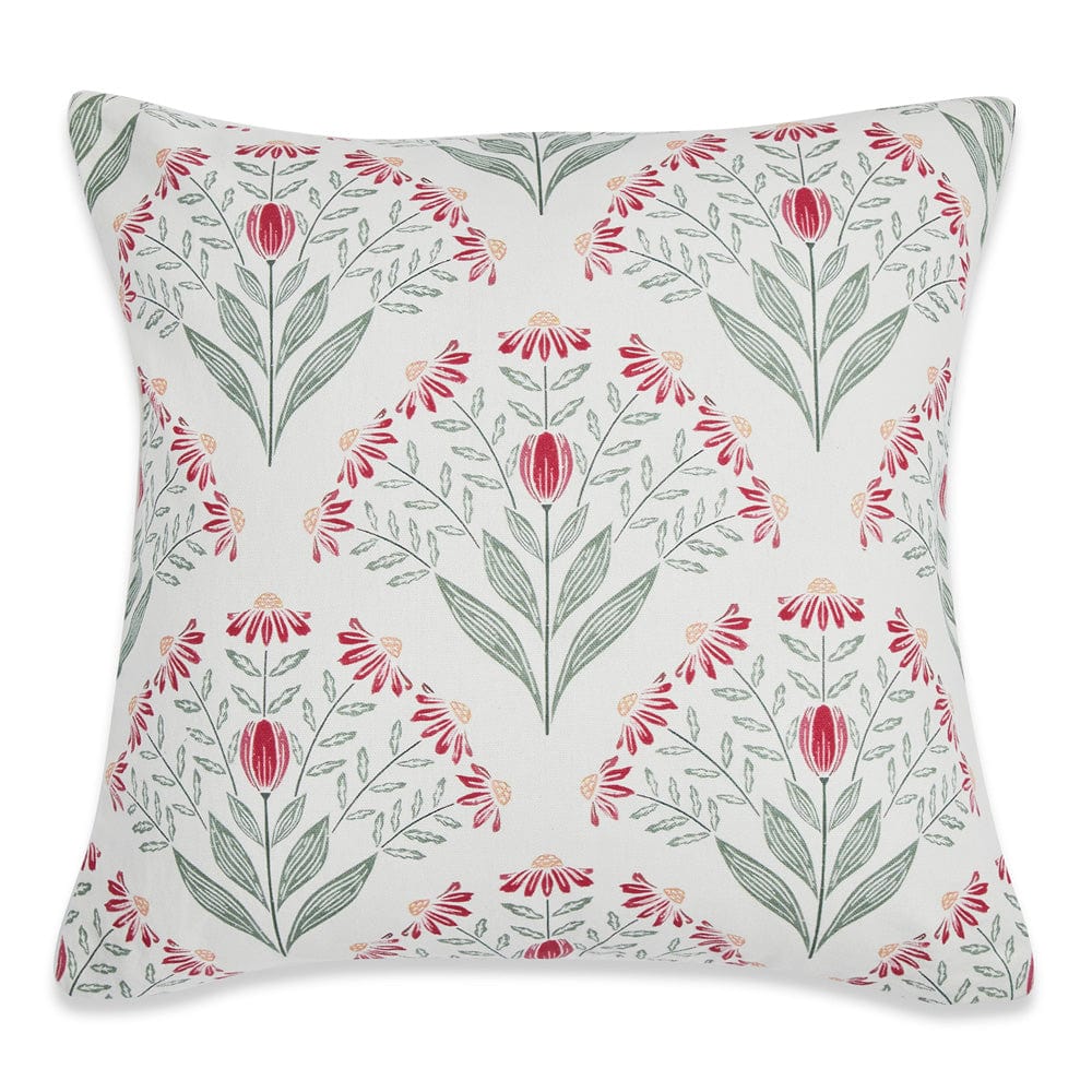 Digital Printed 100% Cotton duck cushion covers, set of 5 , Crimson