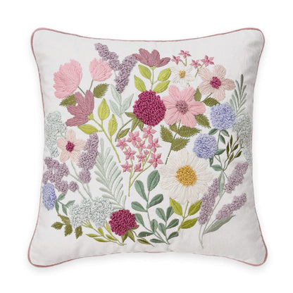 Embroidered Decorative Cushion Cover, Medallion