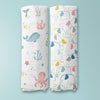 Seashell Collection 100% Cotton Muslin Swaddle Pack of 2