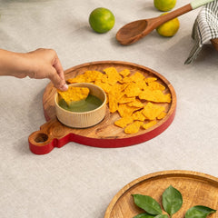 Color me Red Chip & Dip Platter - Chip and Dip board | haus & kinder