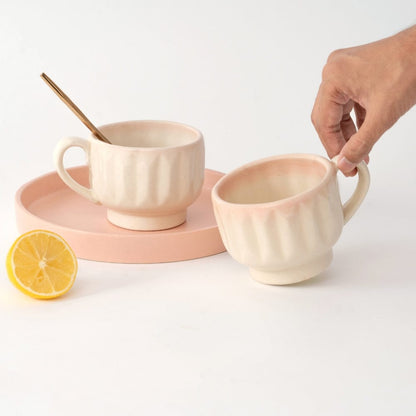 Shaded Ceramic Cup, Set of 2