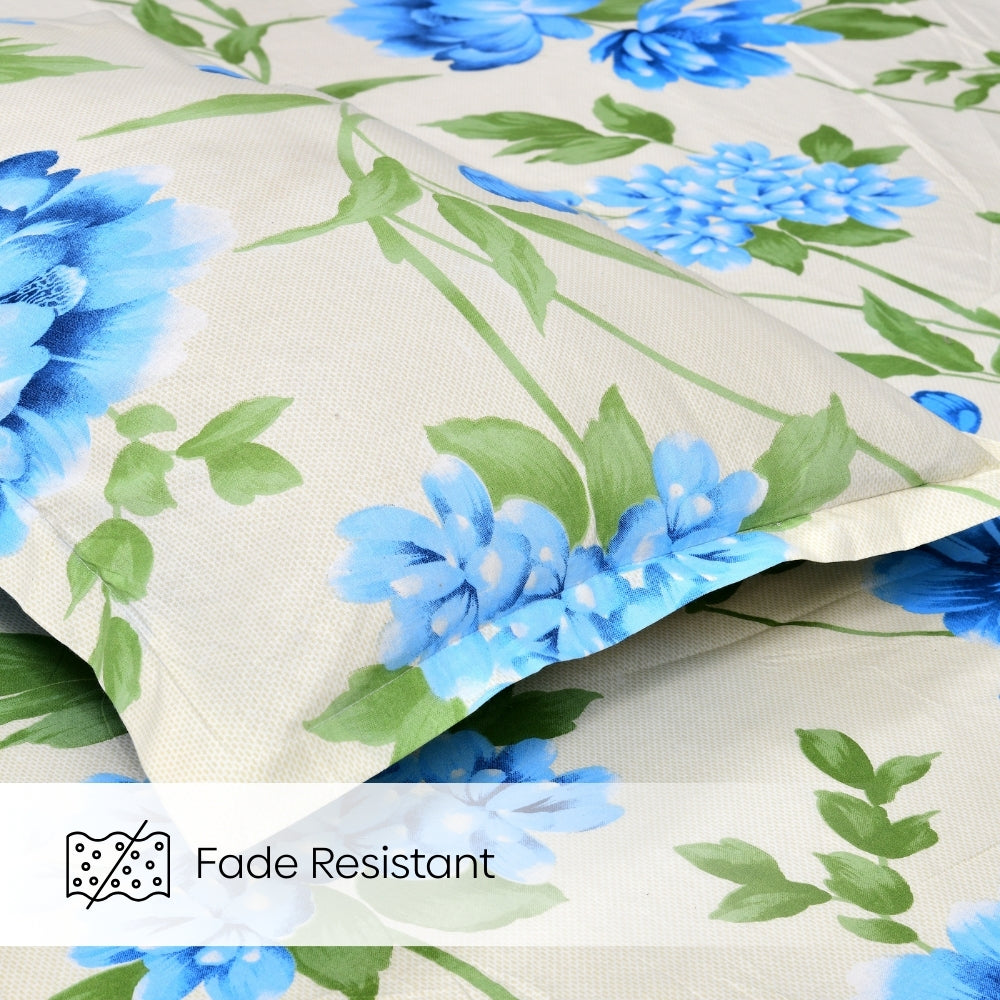 Garden Reverie 100% Cotton Double Bedsheet, 144TC