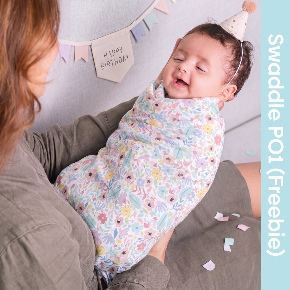 Ditsy Bloom Collection Muslin Swaddle - Swaddles | haus & kinder